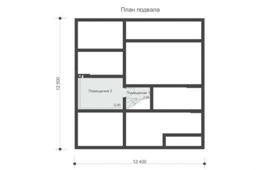 Проект одноэтажного жилого дома с подвалом, террасой и мансардой